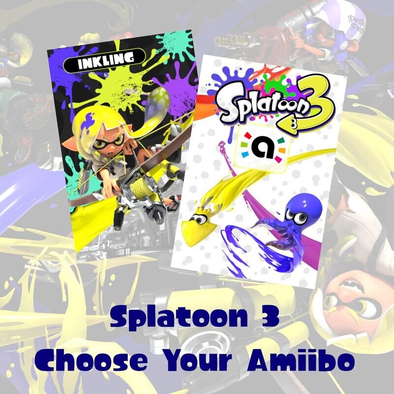 Splatoon 3 Amiibo Card