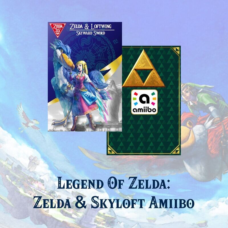 Legend of Zelda: Zelda & Loftwing Amiibo Card