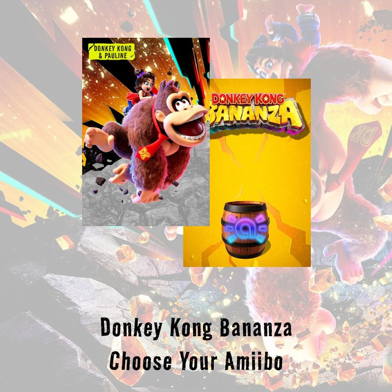 Donkey Kong Bananza Amiibo Card