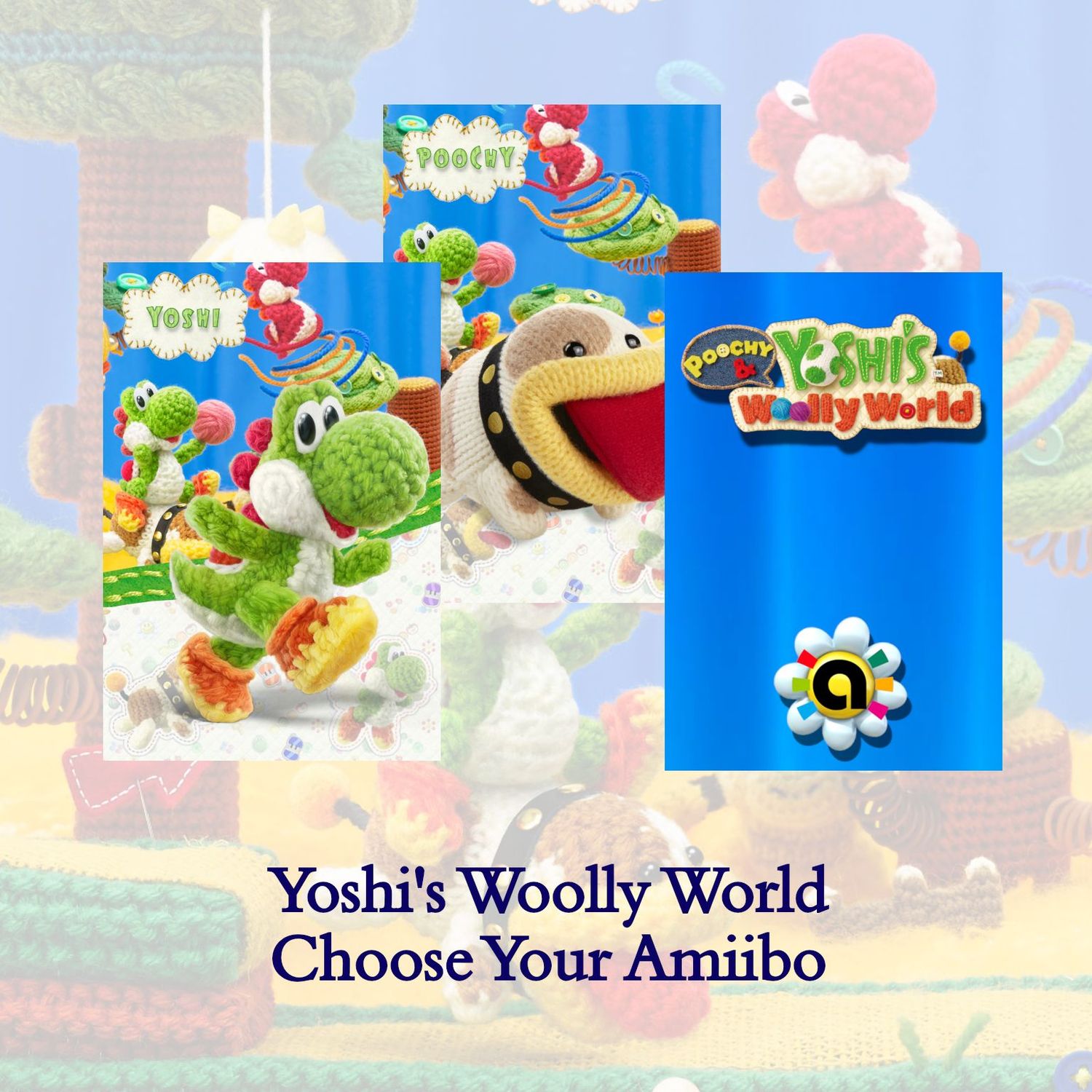 Yoshi Woolly World Amiibo Card