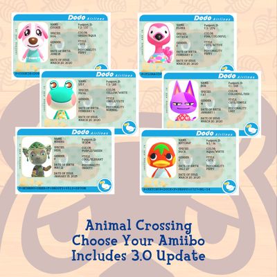 Animal Crossing Passport Amiibo Card Animal Crossing Passport Amiibo Card
