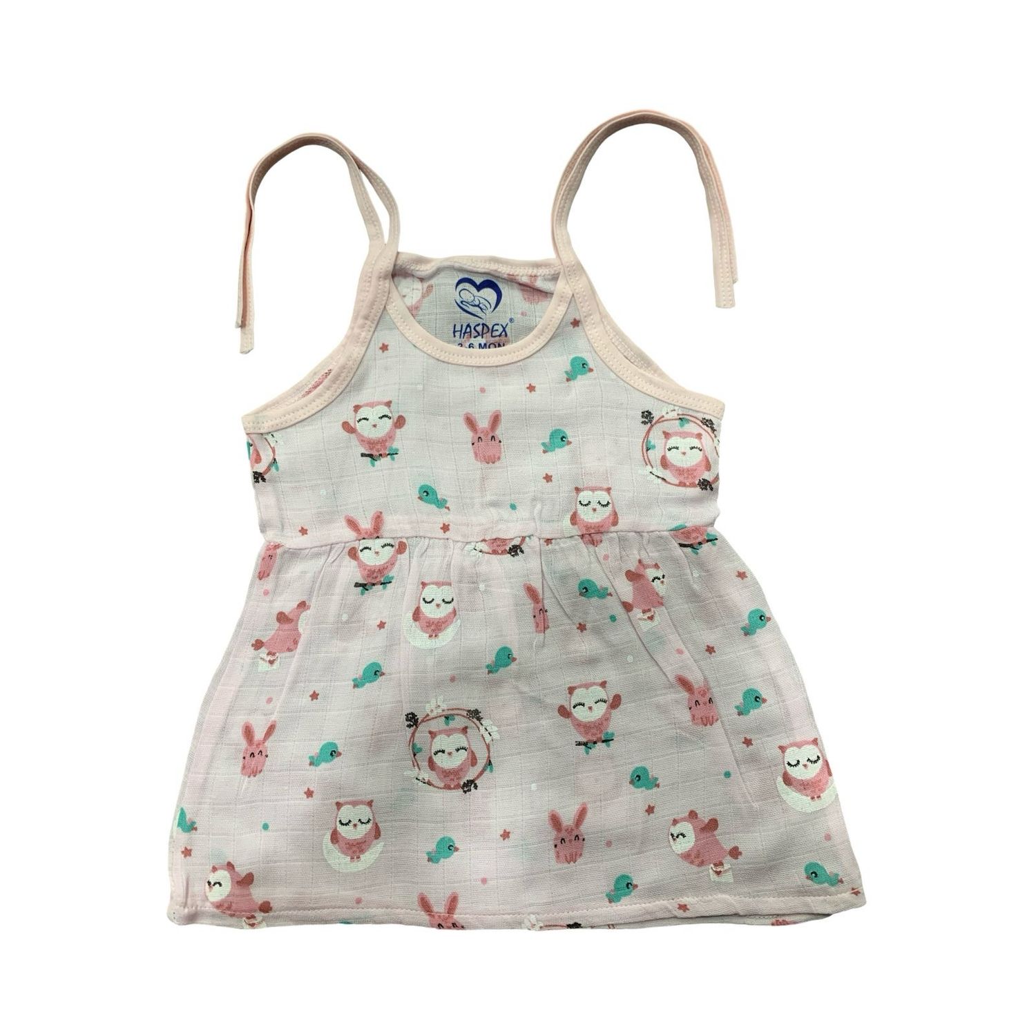 Cute Owl Frock (0-3 Months)