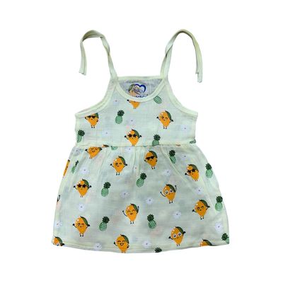 Mango &amp; Pineapple Frock (0-3 Months)