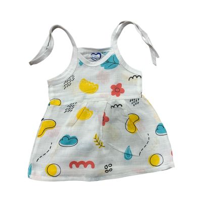 Cute Doodle Frock (0-3 Months)