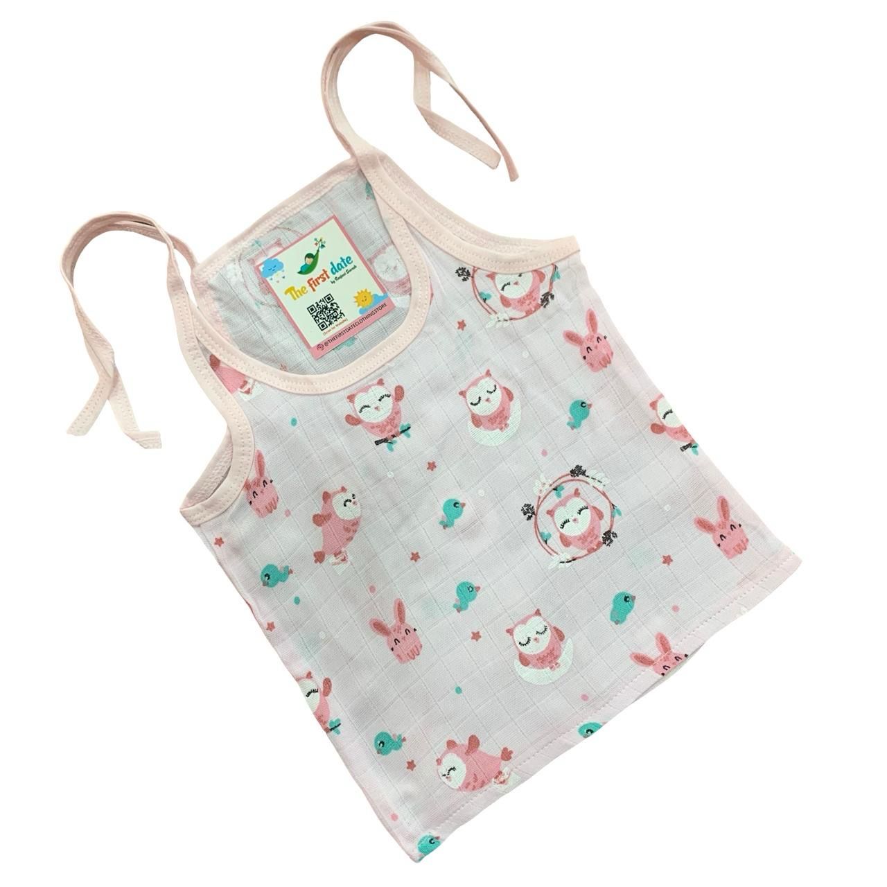 Pink Owl Ribbon Jabla (0-6 Months)