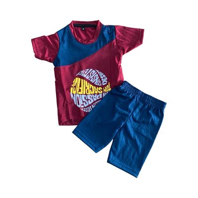 Sacrifice Red Blue Short Set (3-12 Months)