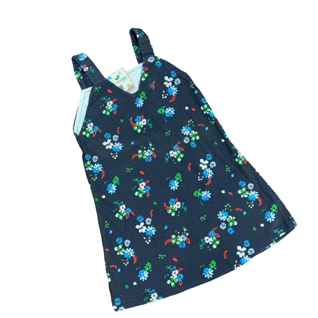 Black Floral Frock (3 -12 Months)