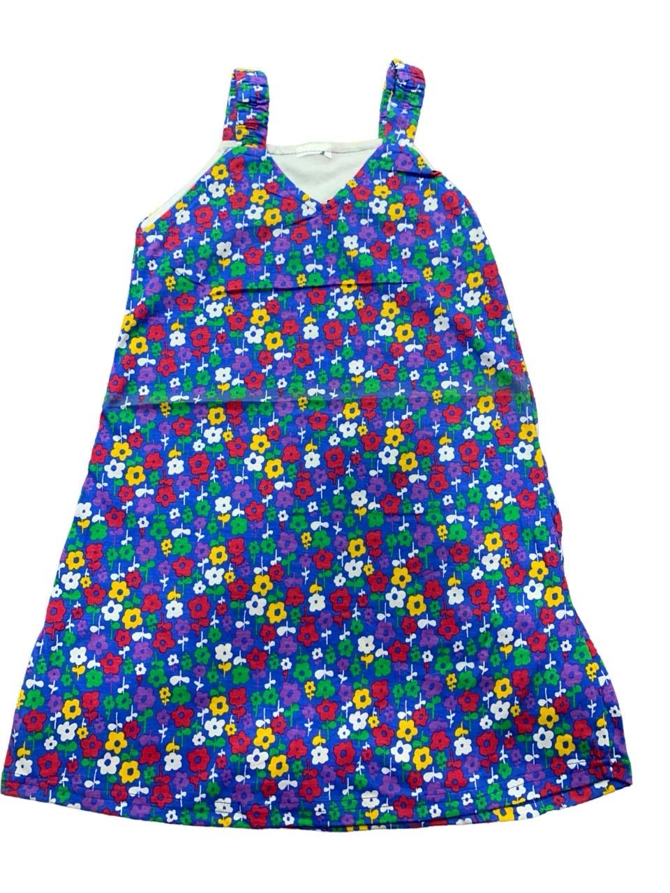 Blue Floral Frock (3 -12 Months)