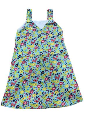 Green Floral Frock (3-4 Years)