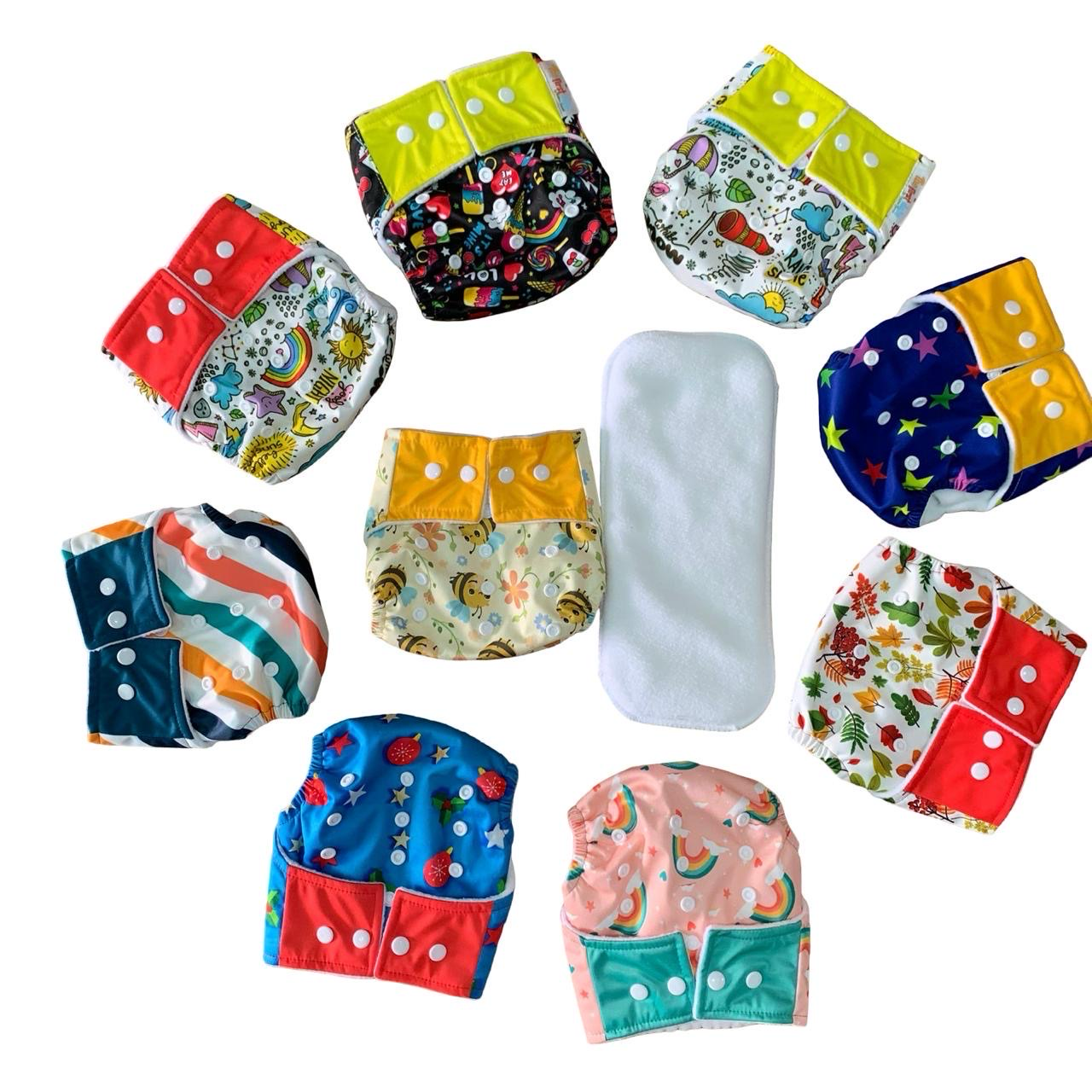 Cloth Diaper Pack Of 4 ( Newborn-3 Years)