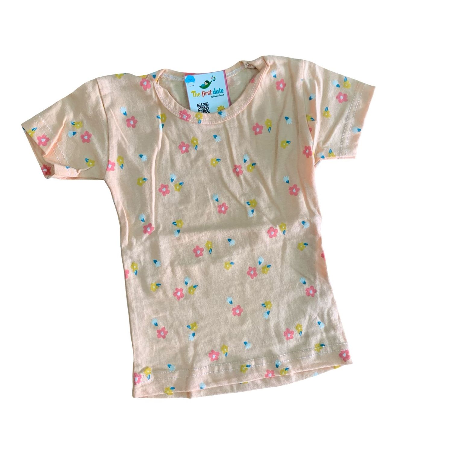 Flower print t-shirt ( 3-12 month)