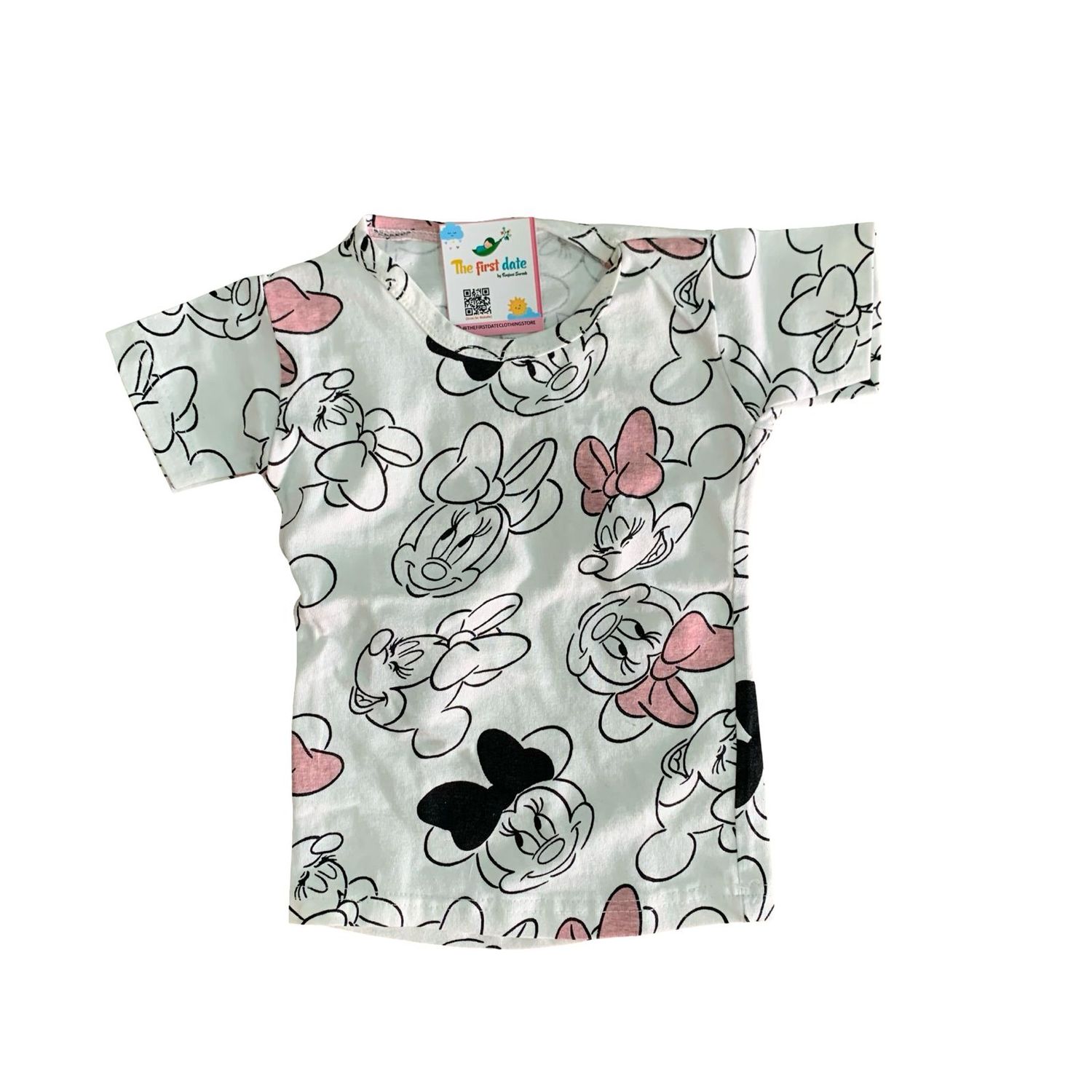 Mickey mouse print t-shirt ( 3-12 month)