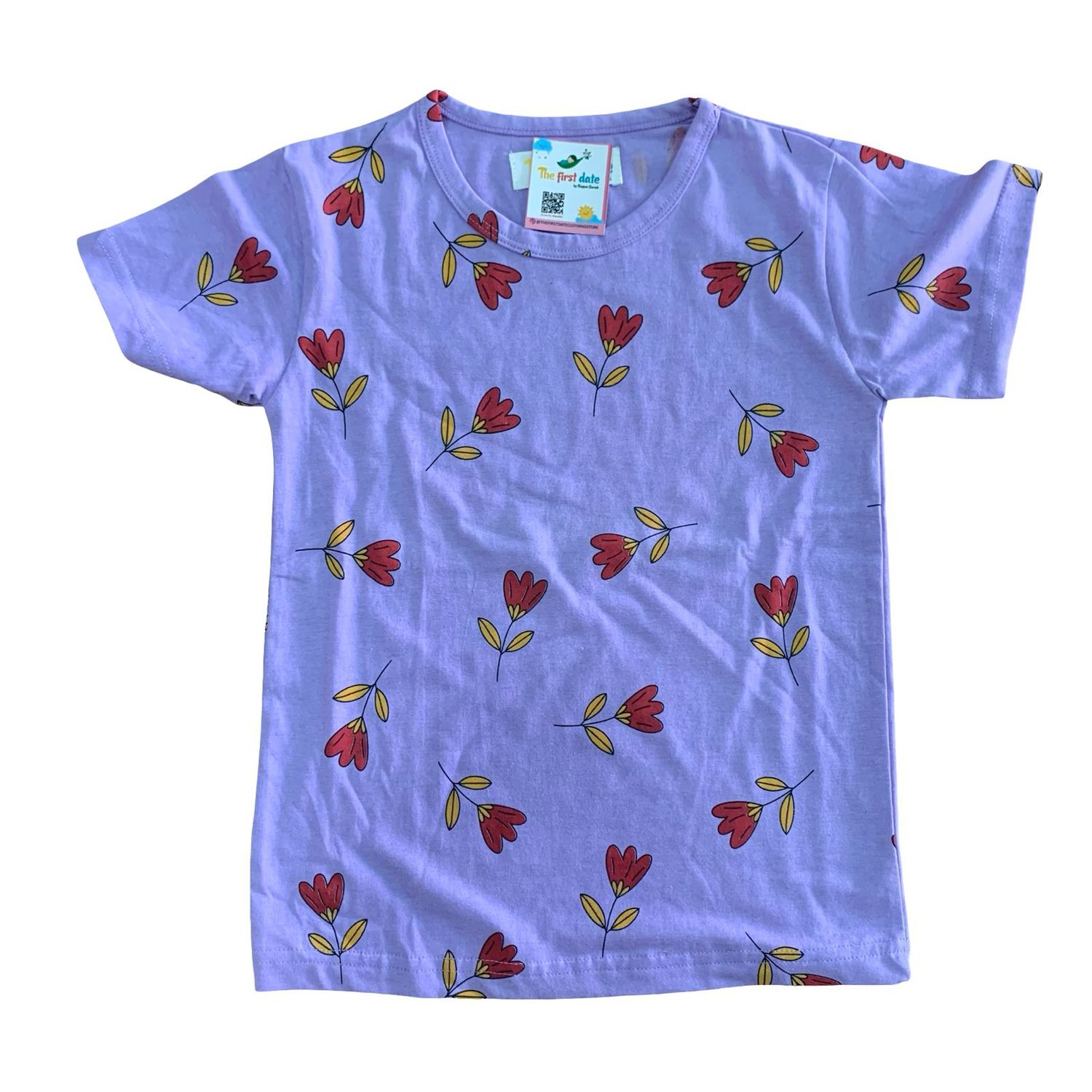Flower print T-shirt ( 5-6 years)