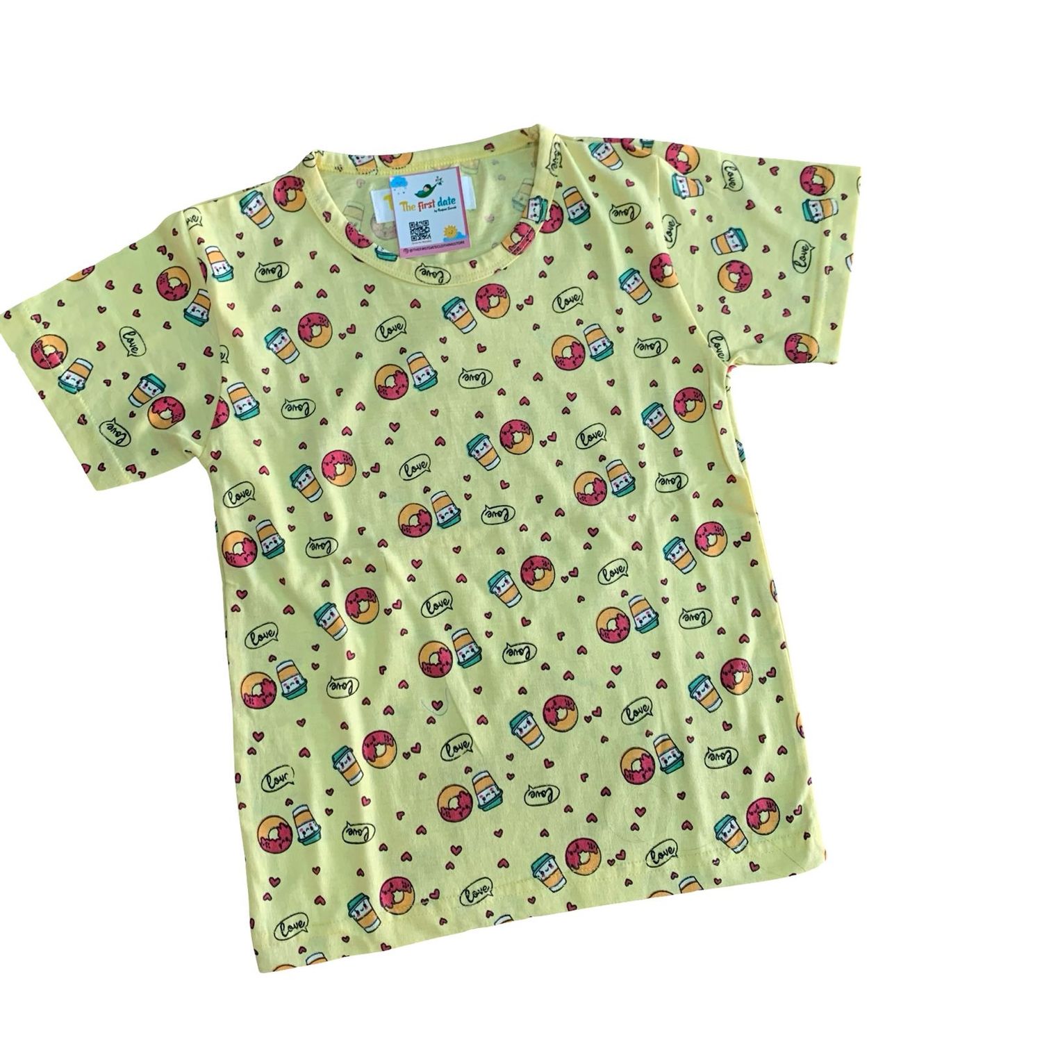 Donut print T-shirt ( 5-6 years)