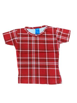 Red Checks T-Shirt (6-12 Months)