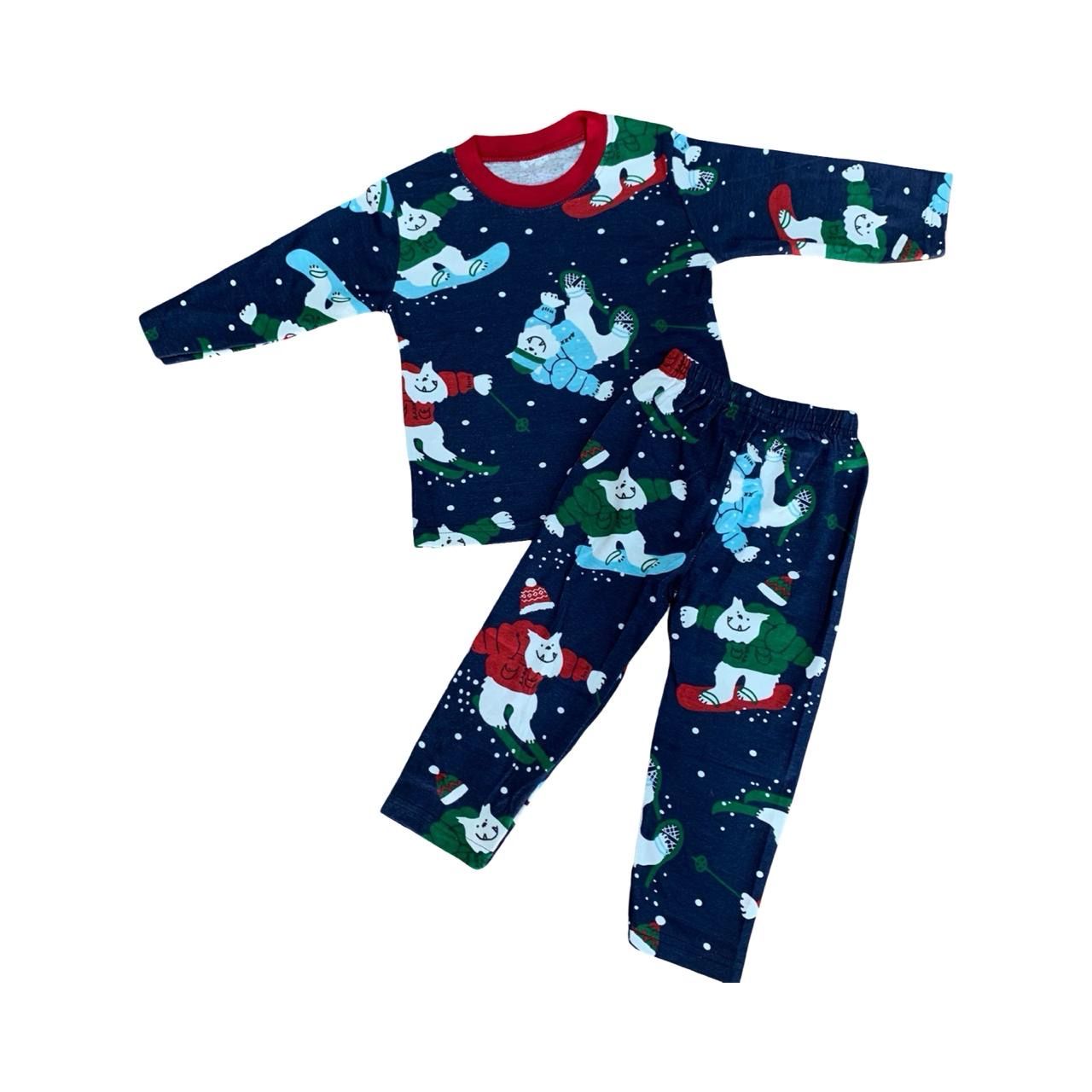 Blue Christmas Top &amp; Bottom Set (1-5 Year)
