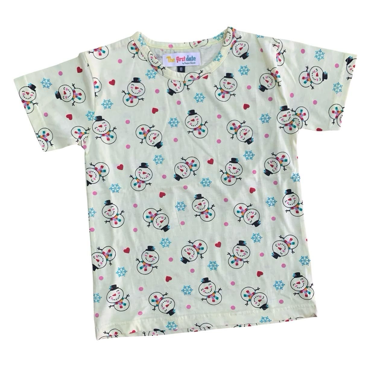 Snowman T-Shirt (7-8 Years)