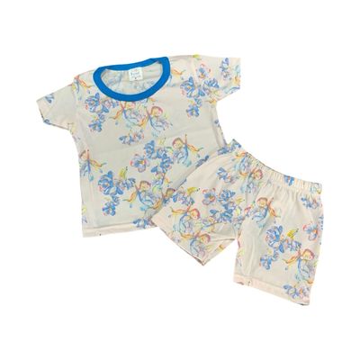 Blue White Short Set (3 Months-3 Years)