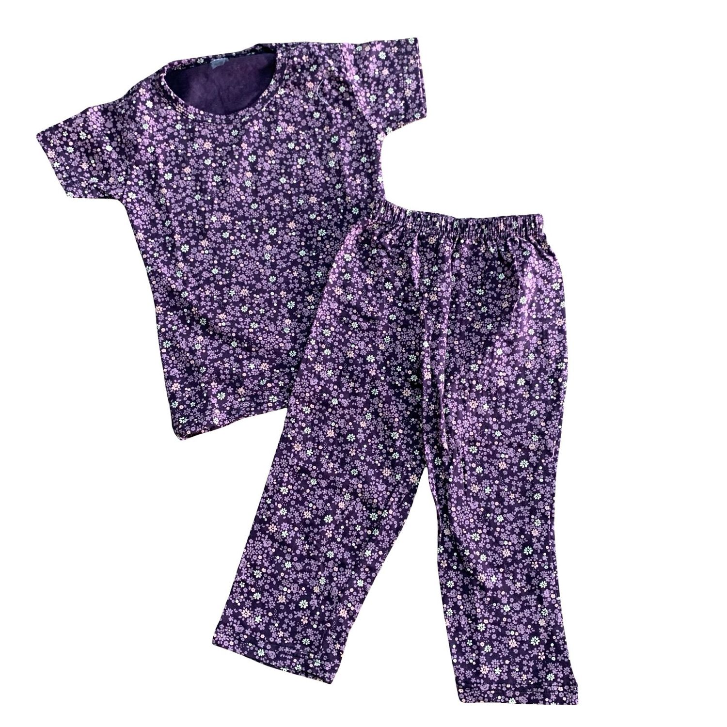 Brown Flower print Pant set (2-3 Years)