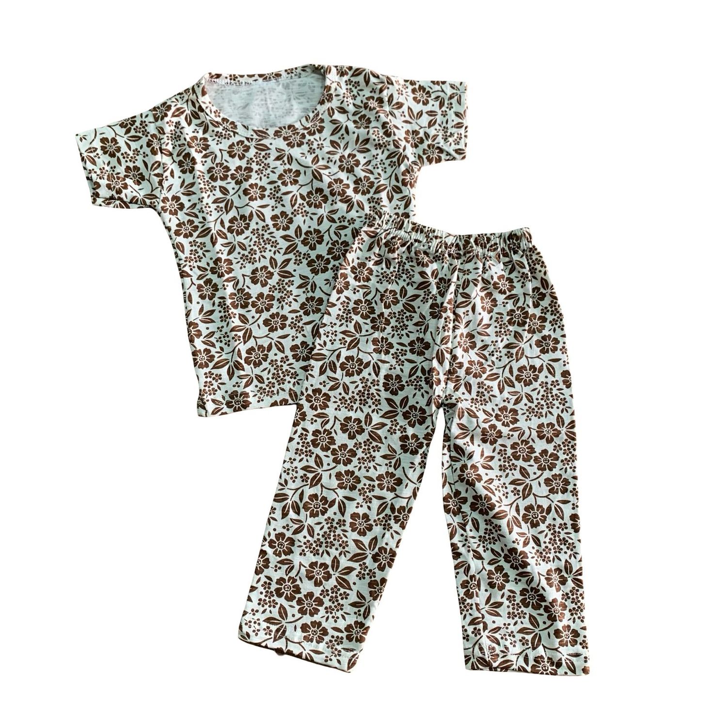 Flower print pant set ( 1-2 years)