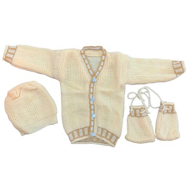 Sandal Colour Woollen Sweater ( 6 - 12 months)