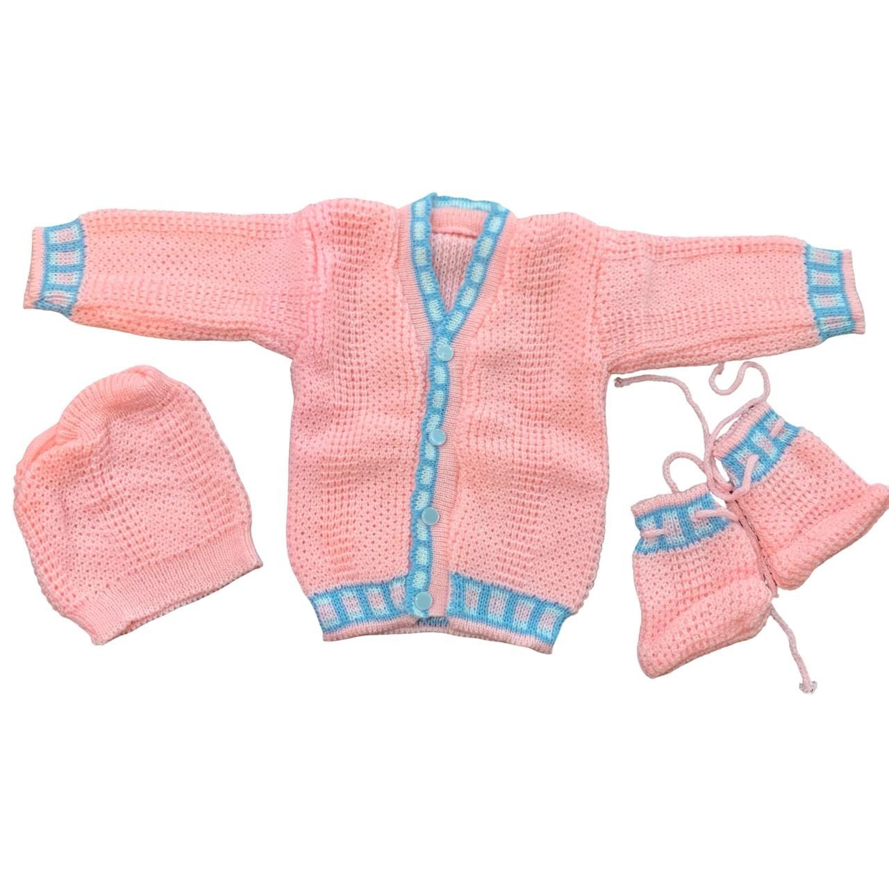 Pink Colour Woollen Sweater ( 6 - 12 months)