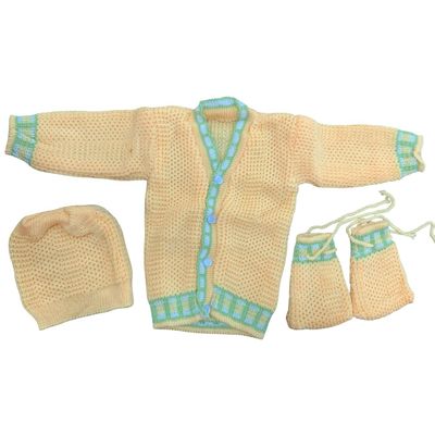 Yellow Colour Woollen Sweater ( 0-6 months)