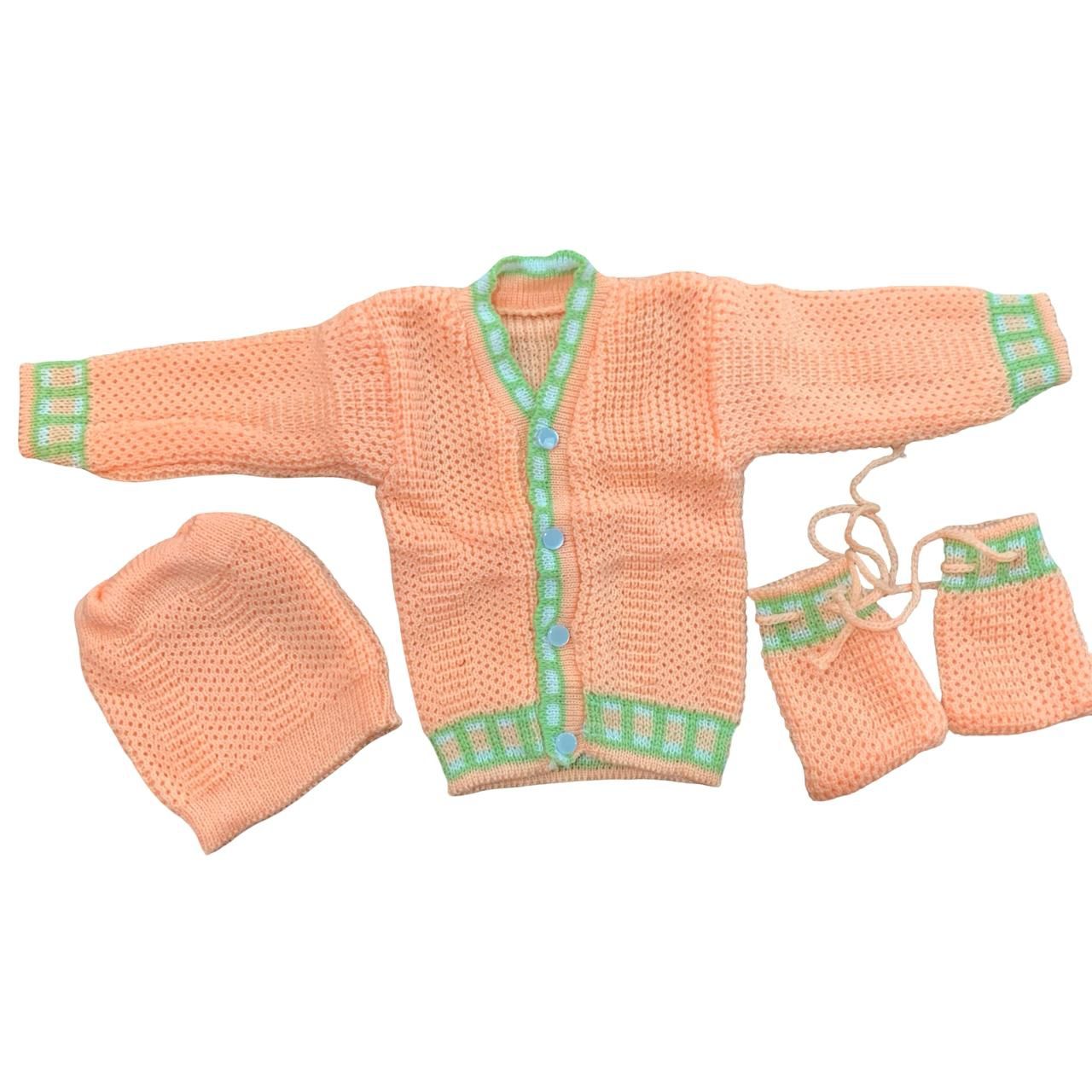 Orange Colour Woollen Sweater ( 6 - 12 months)