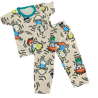 Blue Mam Top &amp; Bottom Set (6 Months-3 Years)