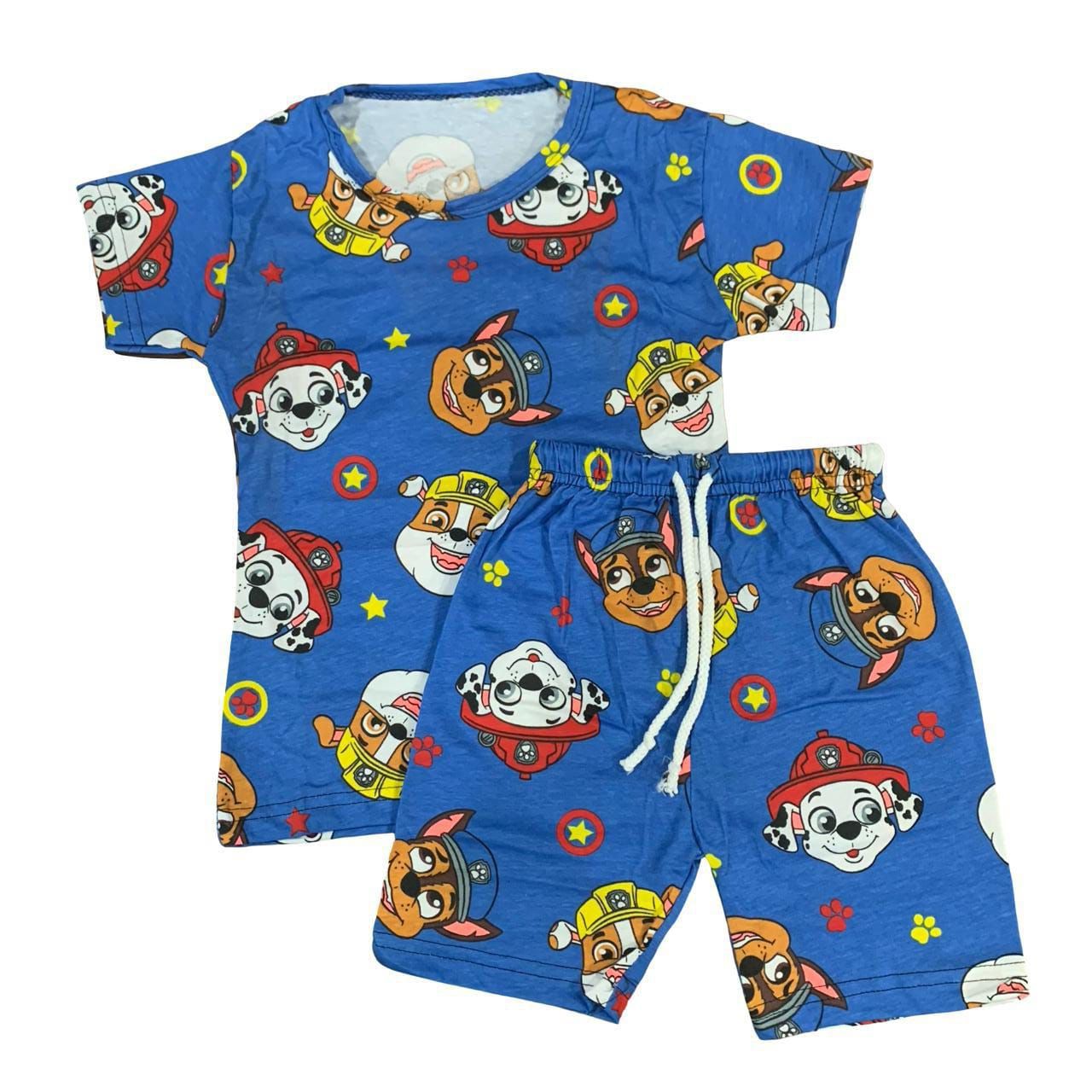 Blue Doggy Print Shorts set ( 1-2 years)