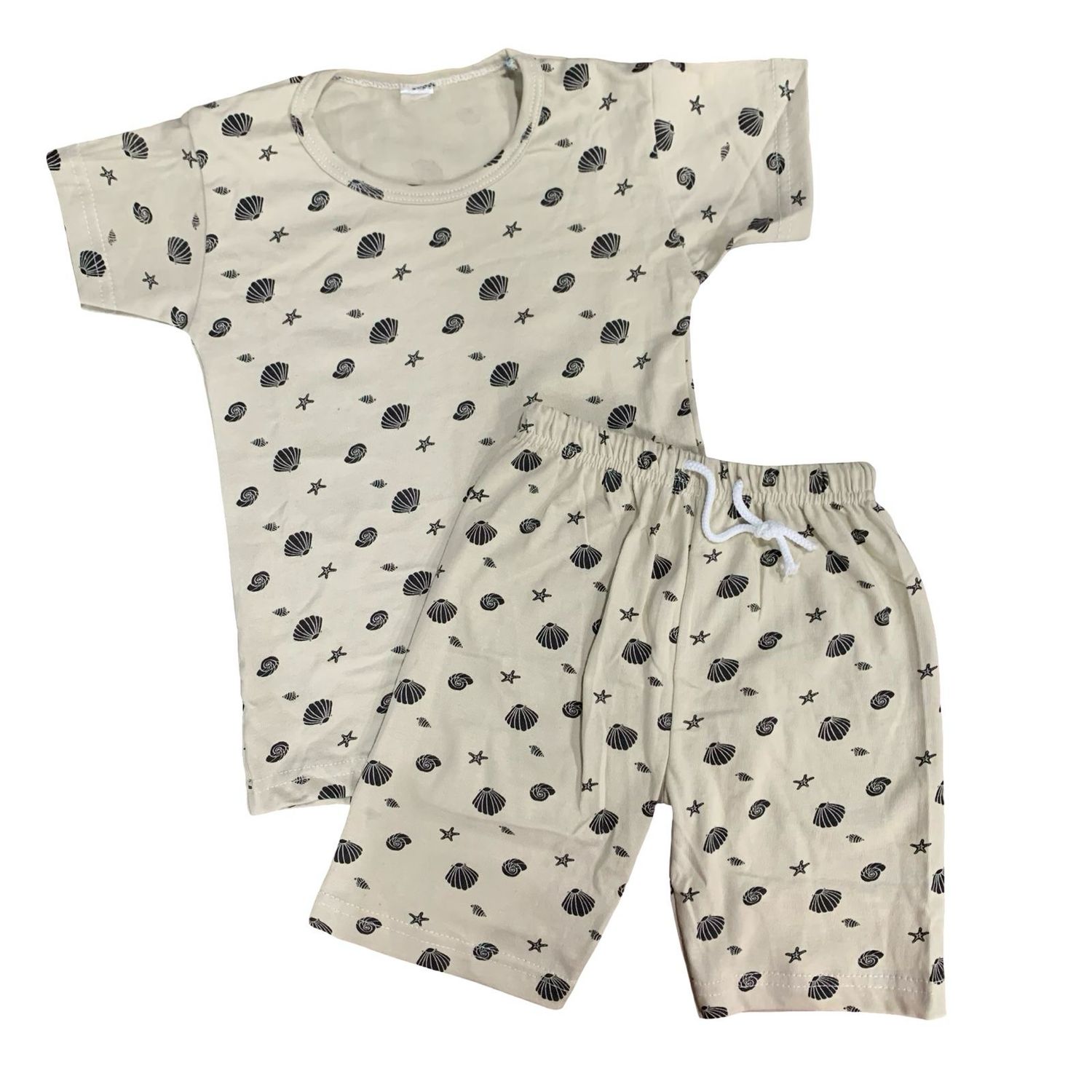 Cream Short Set (3-4 Year)