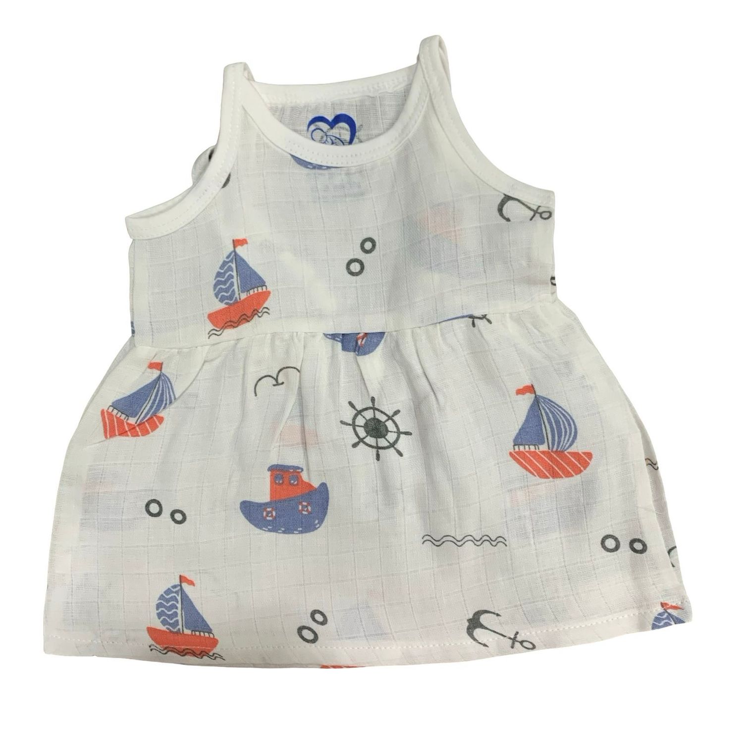 Boat Frock ( New Born-6 Months)
