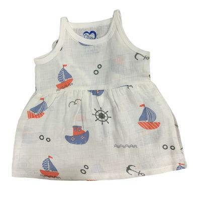 Boat Frock ( New Born-6 Months)