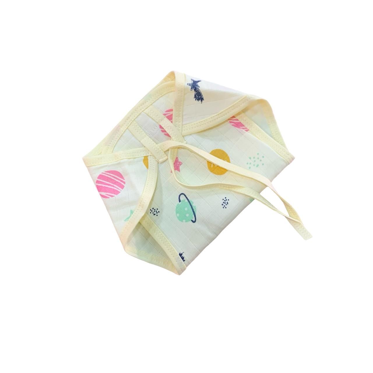 Yellow Cool print Nappy (0-3m)