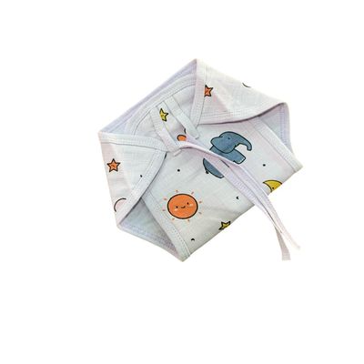 Purple cloud print Nappy (0-3m)