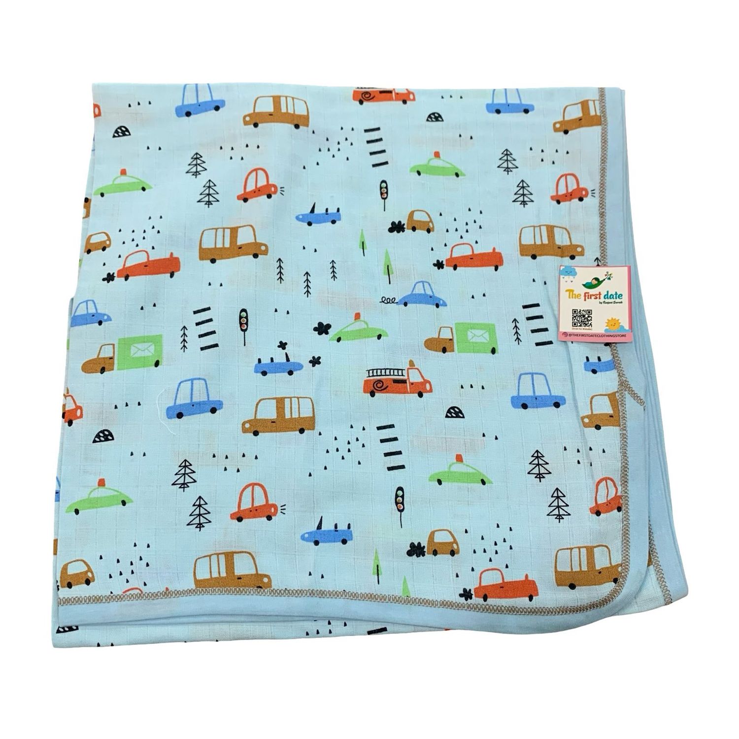 Blue Car print Adult Size Towel (70*100 cm)