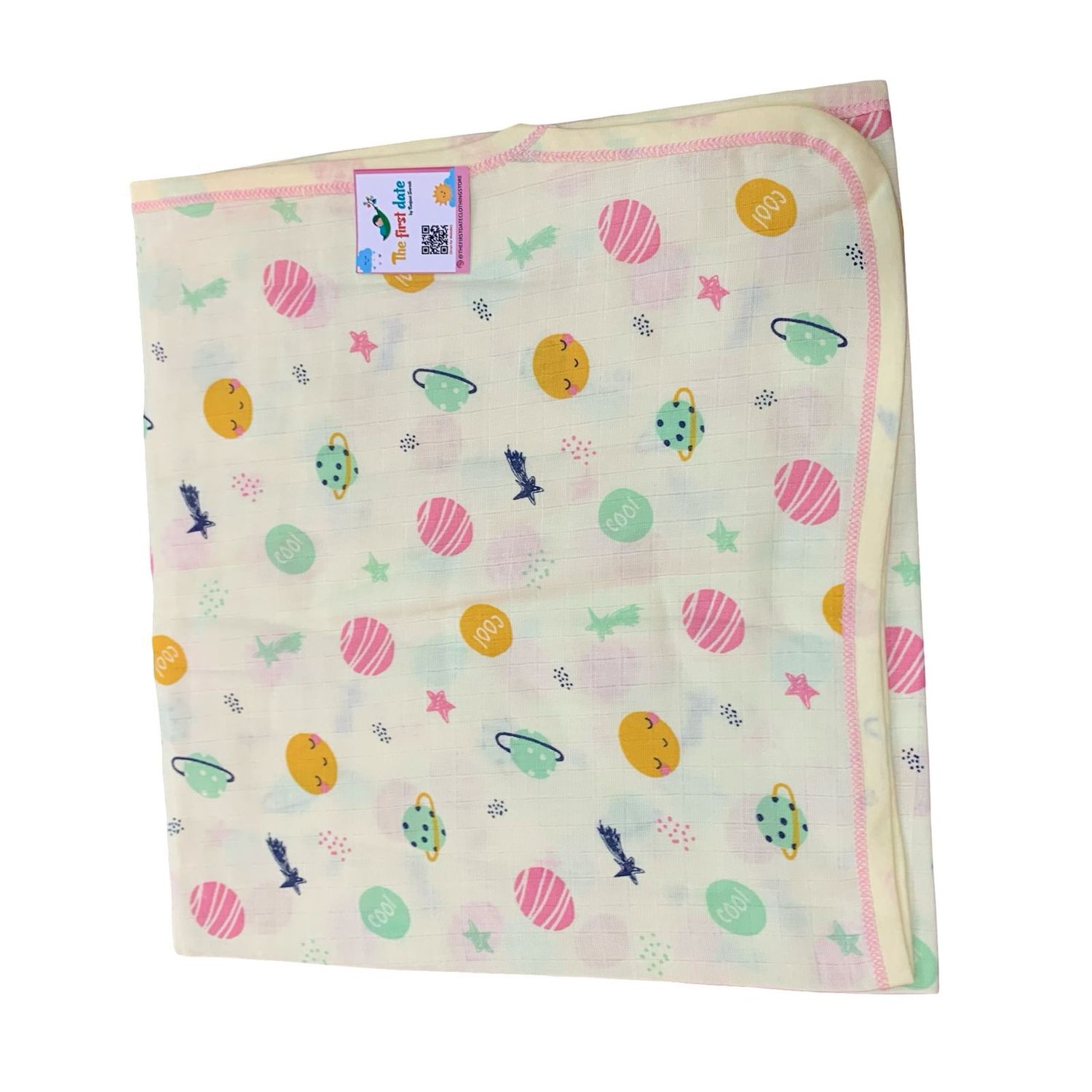 Yellow cool print Towel (70*70 cm)