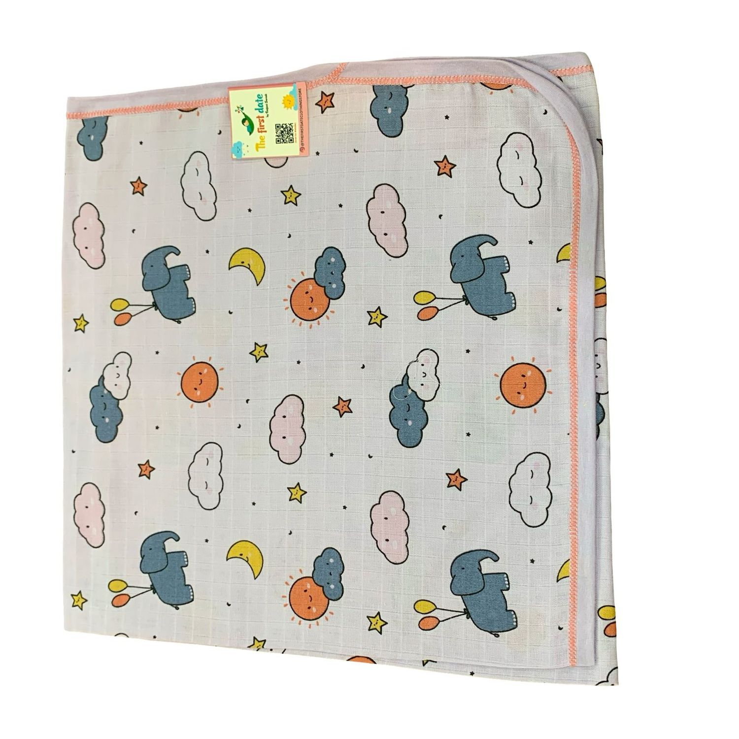Purple Cloud print Adult Size Towel (70*100 cm)
