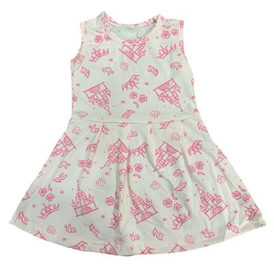 Pink &amp; White Frock (3 Months-4 Years)