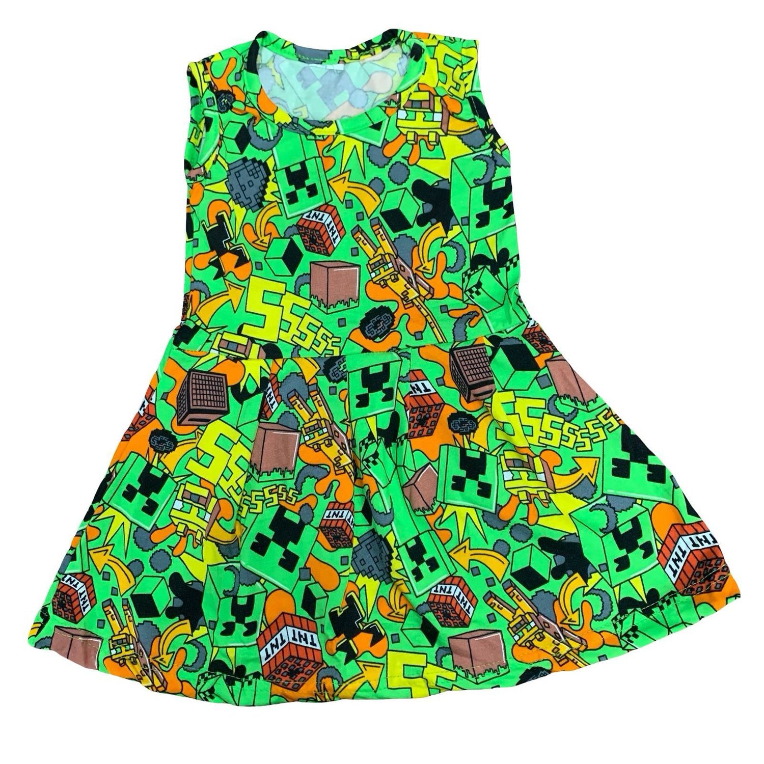 S Green Frock (3 Months-4 Years)