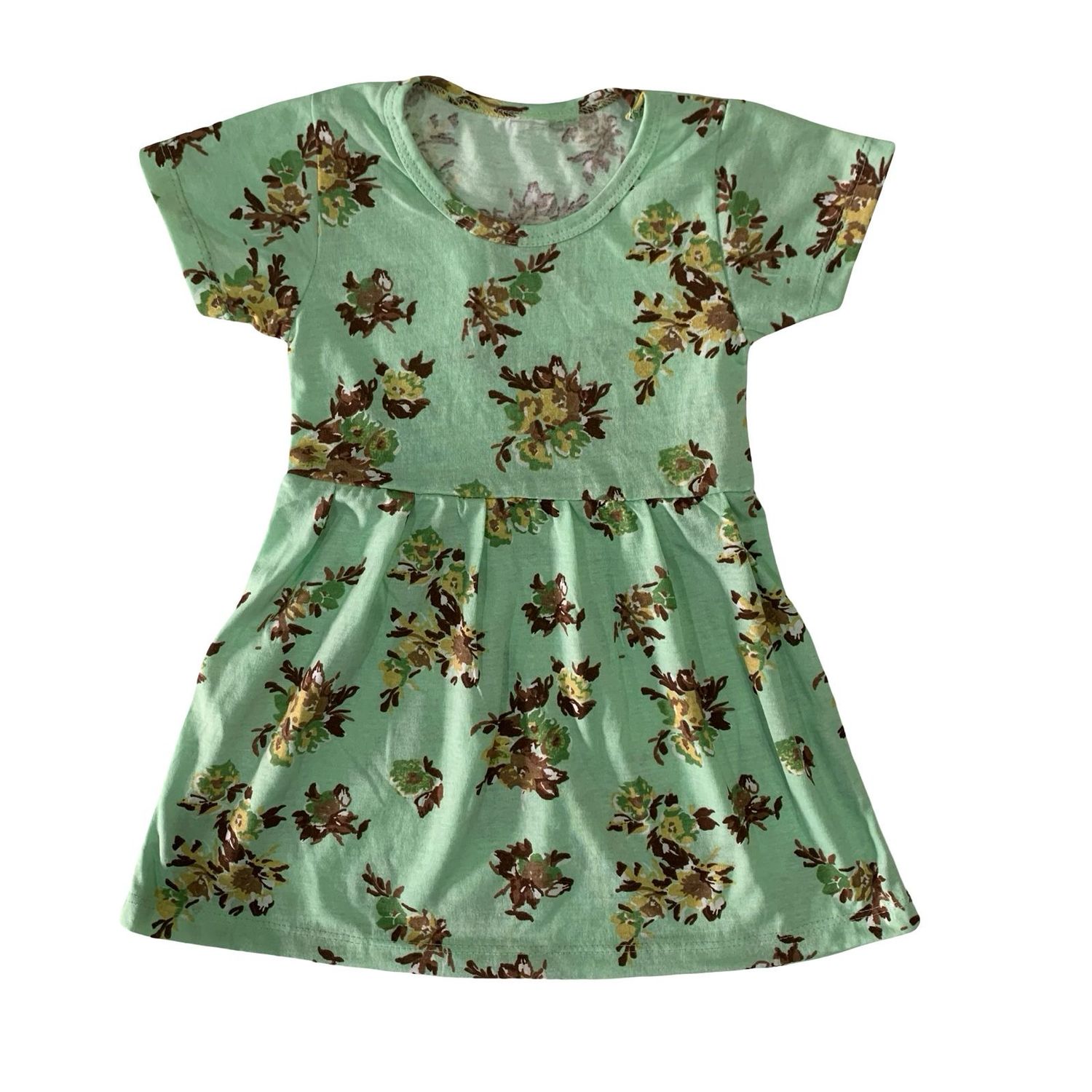 Pista Green Frock (6 Months- 3 Year)