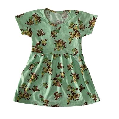 Pista Green Frock (6 Months- 4 Year)