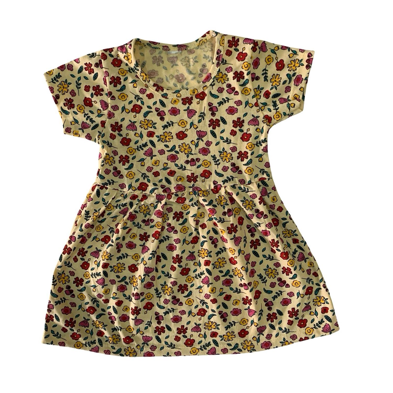 Yellow Dark Frock (6 Months- 4 Year)