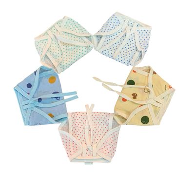 Muslin Assorted Design &amp; Colour Nappy (Newborn-2 Years)