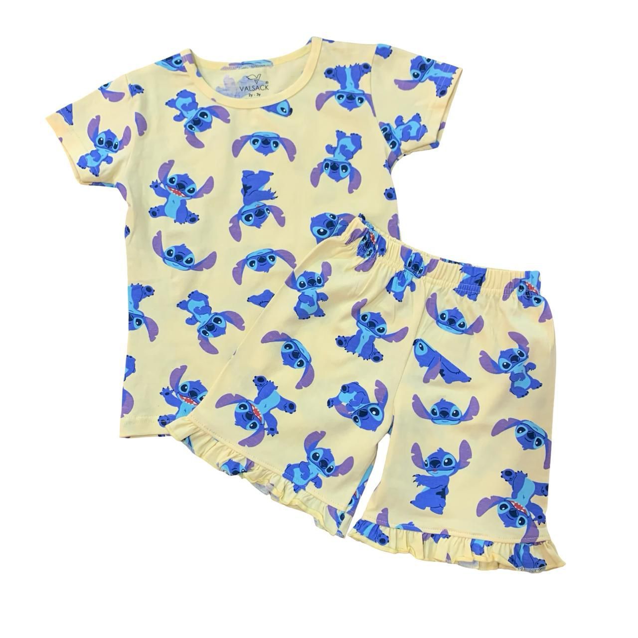 Yellow &amp; blue colour shorts Set (2-8 Years)