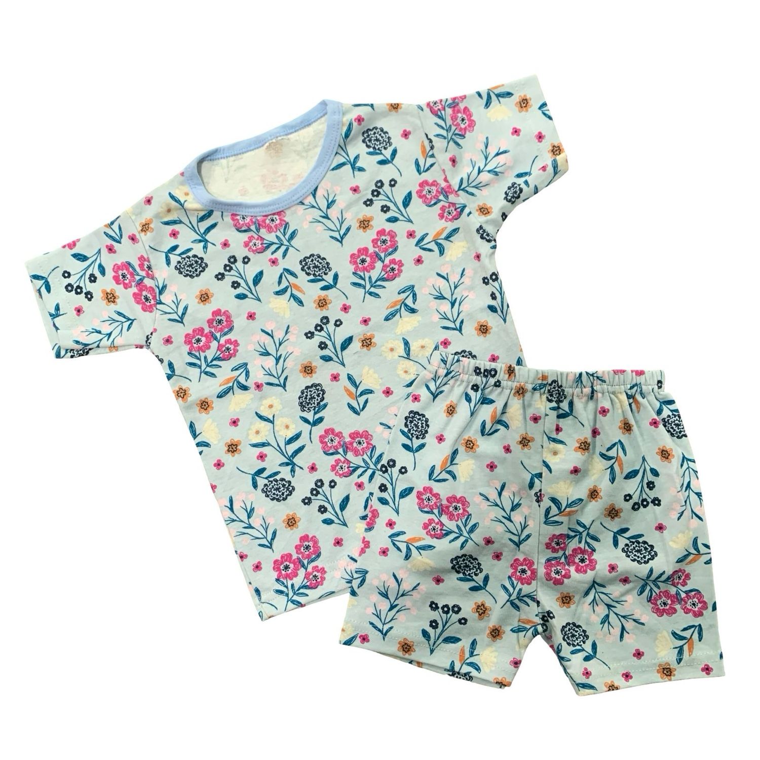 Blue Floral Short Set (2-3 Years)