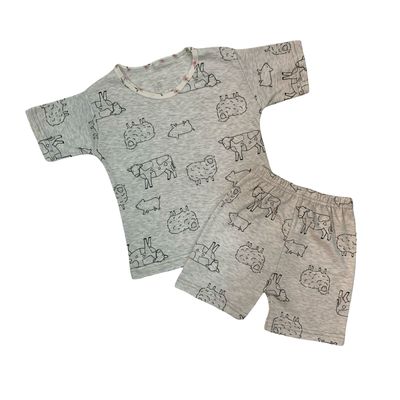 Grey Animal Short Set (3-4 Years)