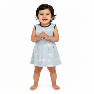Blue Frock (3 Months- 4 Years )