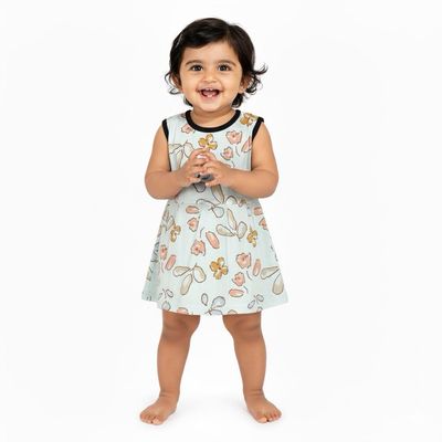 Flora Leaves Frock (3 Months- 4 Years )