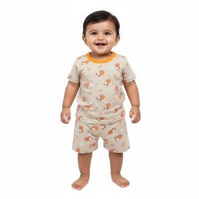 Orange Grey Blue Short Set (3-5 Years)